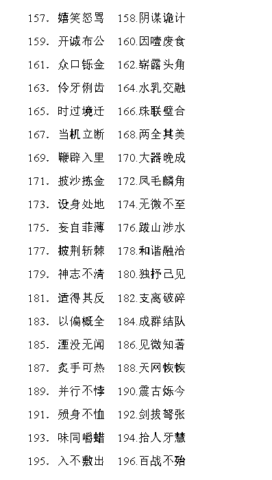 2026高考语文知识清单-常见成语PDF电子版下载第4张