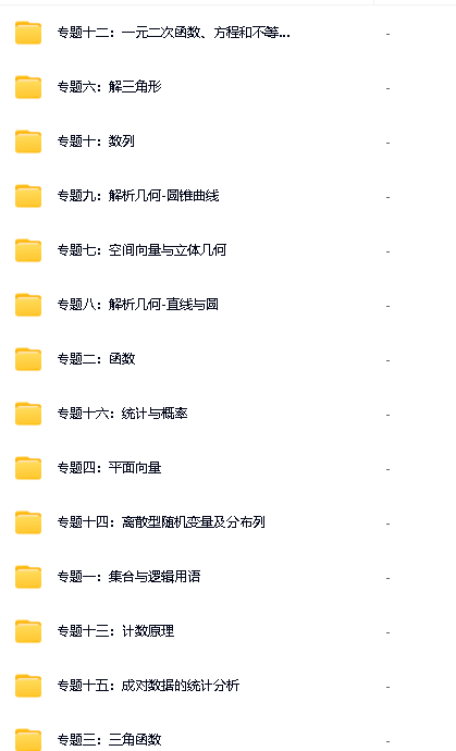 2025高考数学专题笔记精美版（学生+教师）全套下载第2张