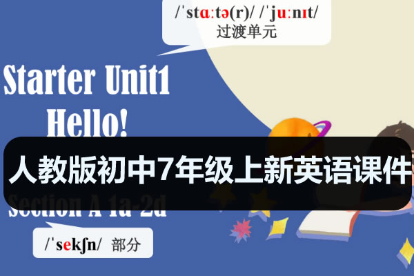 人教版初中7年级上新英语课件PPT+MP3（12套名师课）第1张