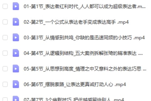 张琦《超级-表达课》你的表达价值千万，会说话成大事（17节课）第2张