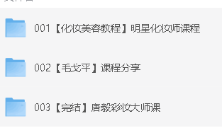 春楠+毛戈平+唐毅等大师课化妆美颜课程合集第2张