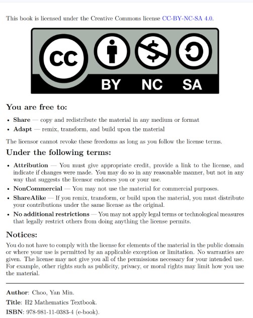 新加坡数学H2 Mathematics Textbook PDF下载第2张