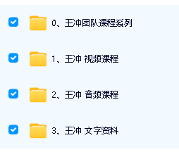 王冲视频课程全套合集下载第2张