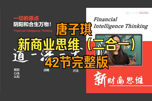 唐博士唐子棋新商业思维视频二合一大课第1张