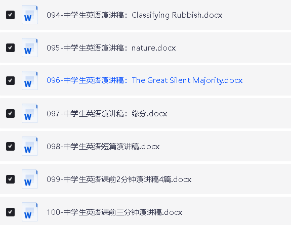 英语演讲稿合集（400+）涵盖小学到大学，锻炼口语表达帮你无忧准备演讲稿第6张