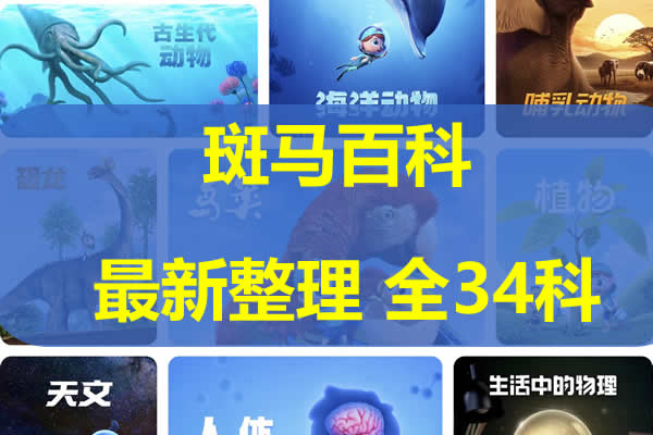 斑马百科动画最新整共34个主题第1张