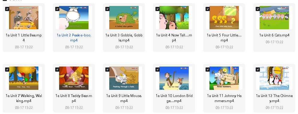 清华幼儿英语（kinderpower ）语感启蒙视频动画全集下载第8张