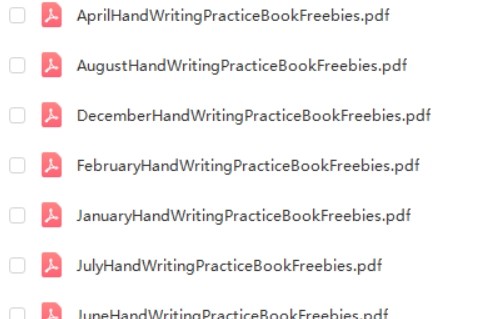 Hand Writing Practice Book 英文写字教材第2张