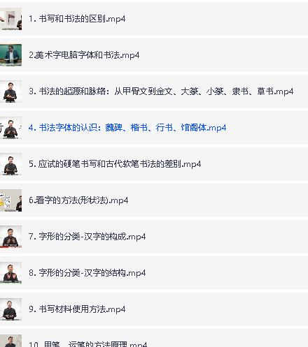 杨藩博士书法视频课程合集第4张