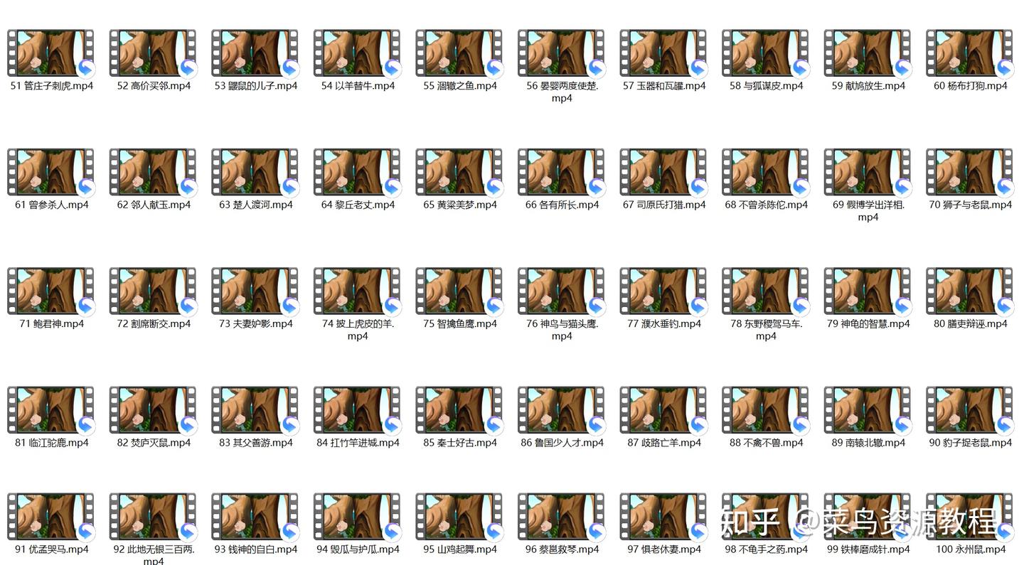 中华寓言故事（全100集动画视频）网盘下载第3张