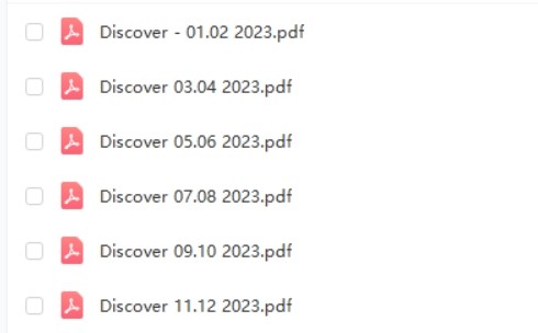 《discover》探索与发现科普杂志 2023年全年英文原版全集六本第2张