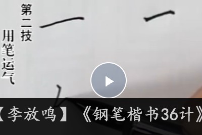 【李放鸣】《钢笔楷书36计》第1张