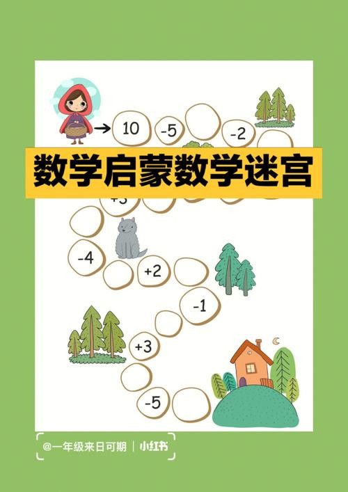 幼儿园数感启蒙超全资料-迷宫连线/凑十法/加减法/启蒙游戏第1张