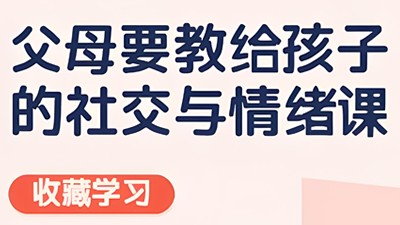 安心：父母要教给孩子的社交与情绪课第1张