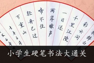小学生硬笔书法大通关123讲(有练习、有控笔)第1张