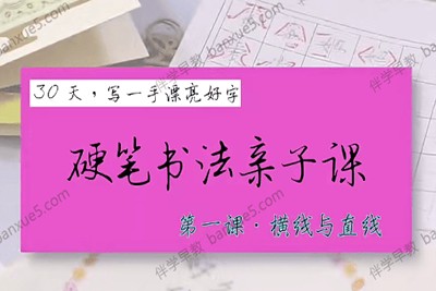 《叶晔硬笔书法亲子课》全23集第1张
