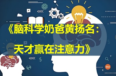 《脑科学奶爸黄扬名：天才赢在注意力》儿童早教音频全21集第1张