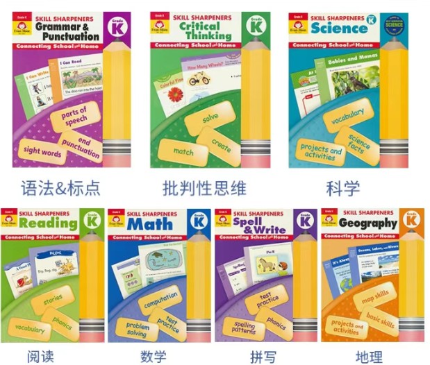 技能铅笔刀语法练习册 Skill Sharpeners GrammarPuncfuation7套PDF下载第1张