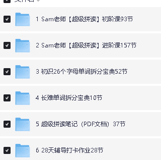 Sam老师超级英语课程全套视频合集下载第4张