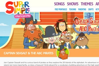 super simple系列Captain Seasalt And The ABC Pirates共26集+闪卡电子档第1张