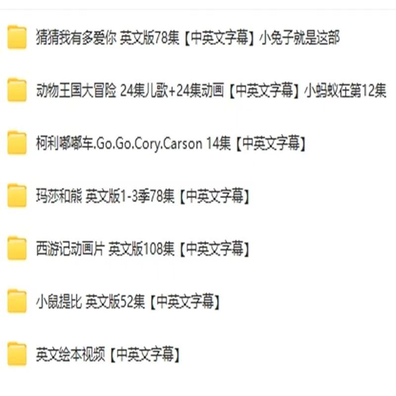 4万部英语启蒙动画电影儿少练口语磨耳朵第18张