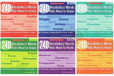 学乐英语词汇练习册《240 Vocabulary Words Kids Need to Know》共6册第1张