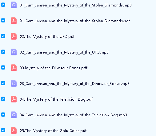 Cam Jansen系列10本初级章节书(PDF文档+MP3音频)全套下载第2张