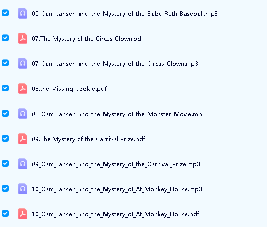 Cam Jansen系列10本初级章节书(PDF文档+MP3音频)全套下载第3张