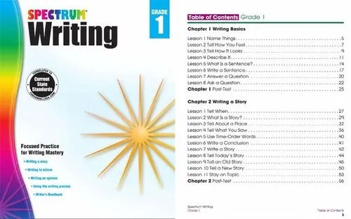 《Spectrum Writing Workbook 》练习册GK-G8共9册PDF第1张