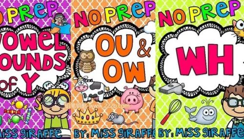 自然拼读练习册《Phonics No Prep Massive MEGA Bundle》共28册PDF第1张