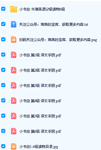 外研社《小书虫&middot;牛津英语分级读物》1-6级48册PDF+mp3+译文手册下载第4张