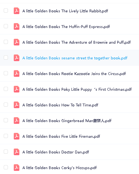 little Golden Books 小金书11本PDF全套下载第2张