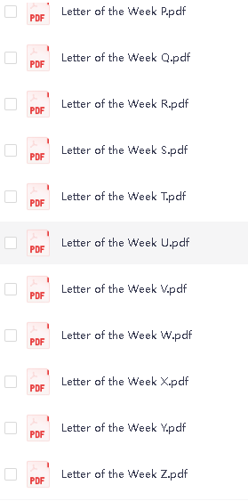 儿童自然拼读字母书《Phonics Letter Of The Week》下载 自然拼读启蒙教材第4张