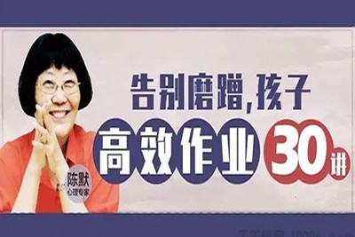 《陈默：告别磨蹭，孩子高效作业30讲》第1张