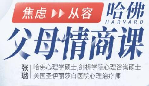 张璐《哈佛 父母情商课》从焦虑到从容，不吼不叫养出好孩子第1张
